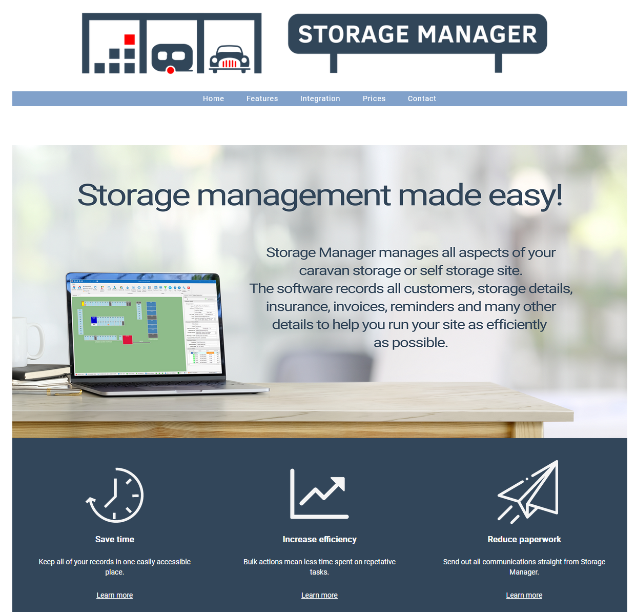 Caravan Storage Software